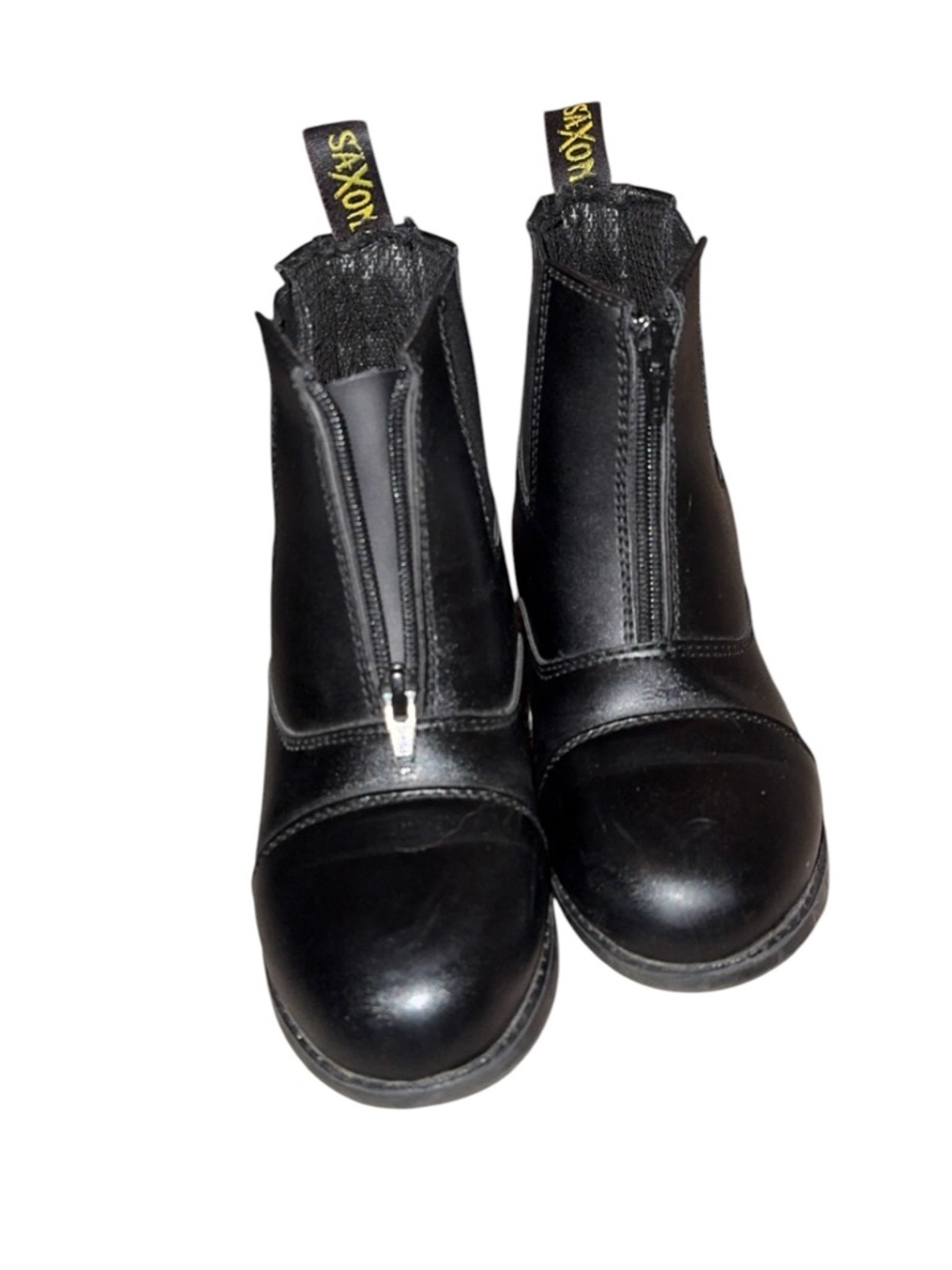 Saxon Syntovia Zip Paddock Boots - Black